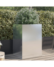 Jardinière argenté 52x48x75 cm acier inoxydable | Mobilier & Déco