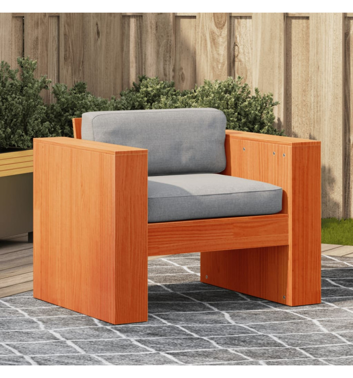 Canapé de jardin cire marron 79x60x62 cm bois de pin massif | Mobilier & Déco