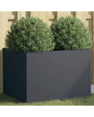 Jardinière anthracite 62x47x46 cm acier | Mobilier & Déco