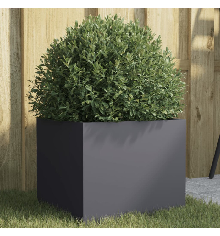 Jardinière anthracite 32x30x29 cm acier | Mobilier & Déco