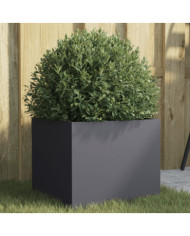 Jardinière anthracite 32x30x29 cm acier | Mobilier & Déco