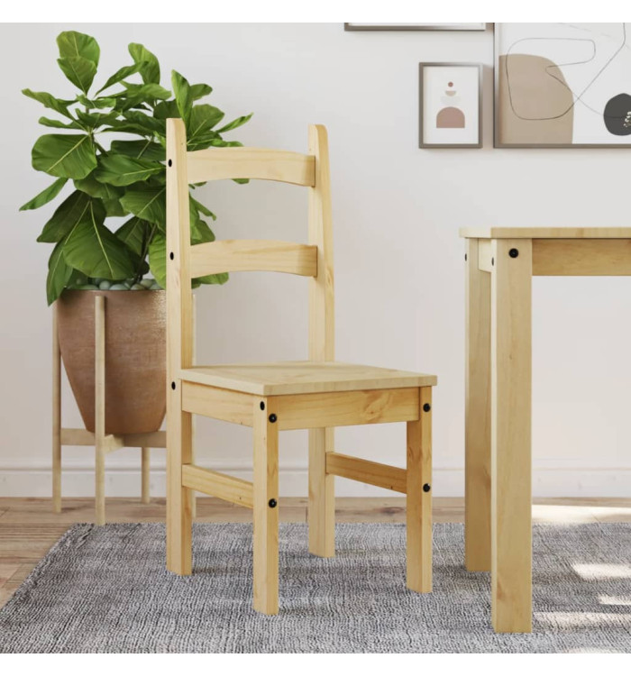 Chaises à manger lot de 2 40x46x99 cm bois massif de pin | Mobilier & Déco