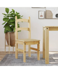 Chaises à manger lot de 2 40x46x99 cm bois massif de pin | Mobilier & Déco