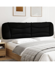 Coussin de tête de lit noir 200 cm tissu | Mobilier & Déco