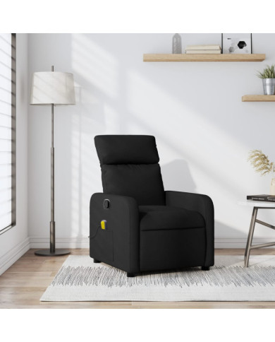 Fauteuil de massage inclinable Noir Tissu | Mobilier & Déco