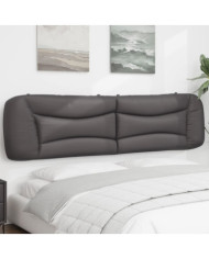 Coussin de tête de lit gris 200 cm similicuir | Mobilier & Déco