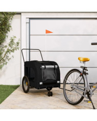 Remorque de vélo pour animaux de compagnie noir | Mobilier & Déco