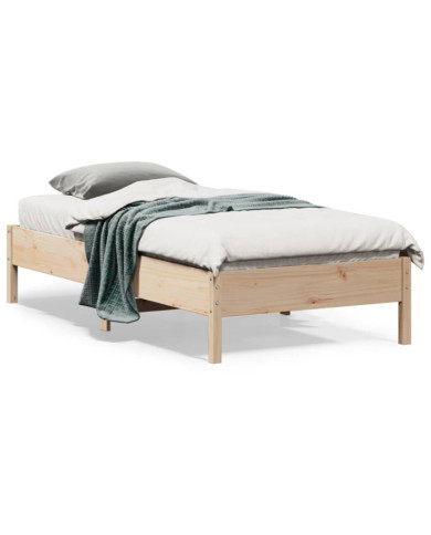 Cadre de lit sans matelas 90x190 cm bois de pin massif | Mobilier & Déco