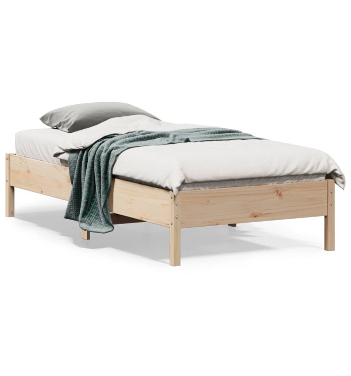 Cadre de lit sans matelas 90x190 cm bois de pin massif | Mobilier & Déco