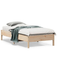 Cadre de lit sans matelas 90x190 cm bois de pin massif | Mobilier & Déco