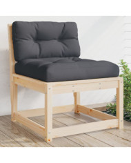 Canapé de jardin avec coussins bois de pin solide | Mobilier & Déco