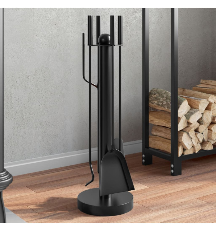 Set d’outils de cheminée 5 pcs 18x56 cm acier | Mobilier & Déco