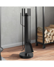 Set d’outils de cheminée 5 pcs 18x56 cm acier | Mobilier & Déco