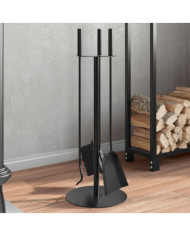 Set d’outils de cheminée 4 pcs 22x59 cm acier | Mobilier & Déco