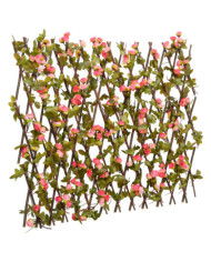  Treillis de lierre artificiel extensible rose foncé 180x60 cm | Mobilier & Déco
