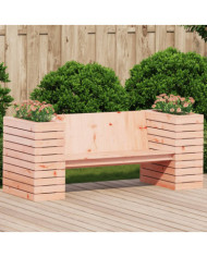 Banc avec jardinières 167,5x60x65 cm bois massif de douglas | Mobilier & Déco