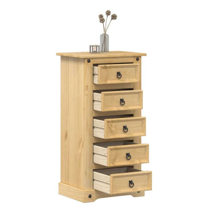 Table de chevet Corona 53x39x103 cm bois de pin massif | Mobilier & Déco