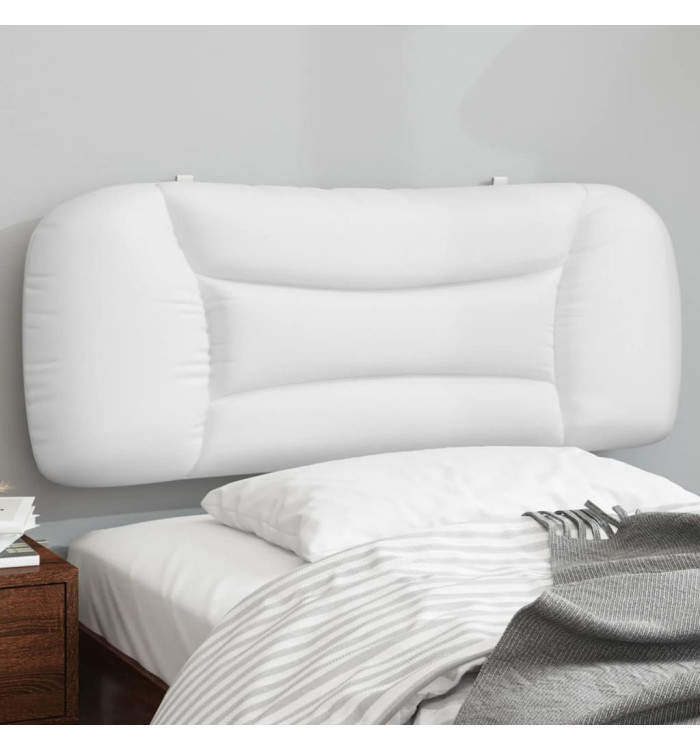 Coussin de tête de lit blanc 100 cm similicuir | Mobilier & Déco