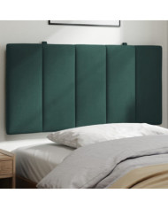 Coussin de tête de lit vert foncé 100 cm velours | Mobilier & Déco