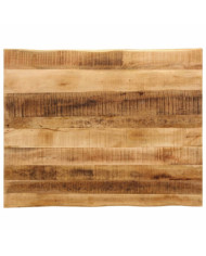 Dessus de table bord vivant 110x80x2,5 cm bois de manguier brut | Mobilier & Déco