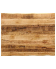 Dessus de table bord vivant 90x80x2,5 cm bois de manguier brut | Mobilier & Déco