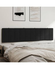 Coussin de tête de lit noir 200 cm velours | Mobilier & Déco