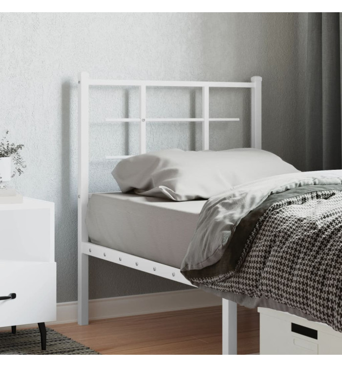 Tête de lit métal blanc 75 cm | Mobilier & Déco