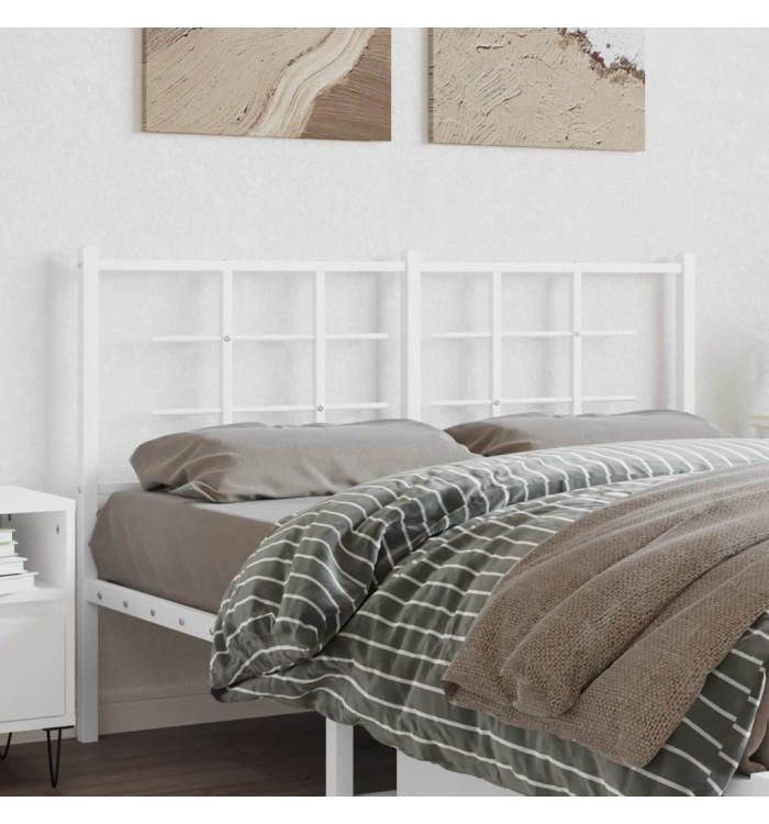 Tête de lit métal blanc 140 cm | Mobilier & Déco