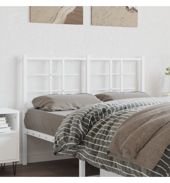 Tête de lit métal blanc 120 cm | Mobilier & Déco