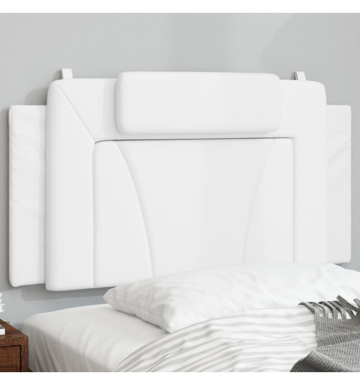 Coussin de tête de lit blanc 100 cm similicuir | Mobilier & Déco