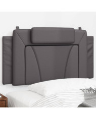 Coussin de tête de lit gris 100 cm similicuir | Mobilier & Déco