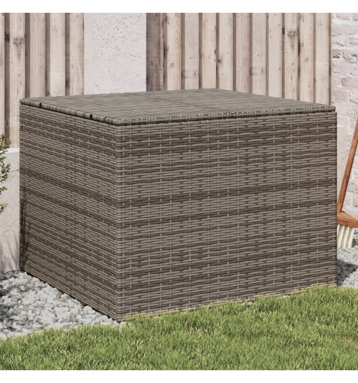 Boîte de rangement de jardin gris 291L résine tressée | Mobilier & Déco