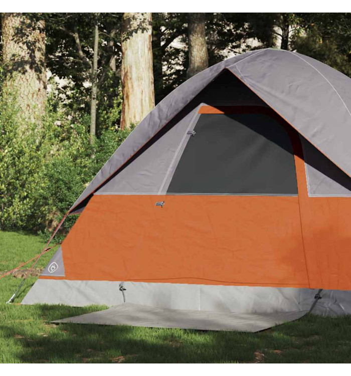 Tente de camping à dôme 2 personnes orange imperméable | Mobilier & Déco