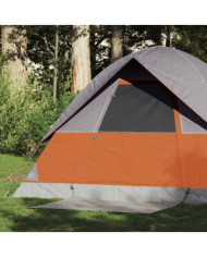 Tente de camping à dôme 2 personnes orange imperméable | Mobilier & Déco