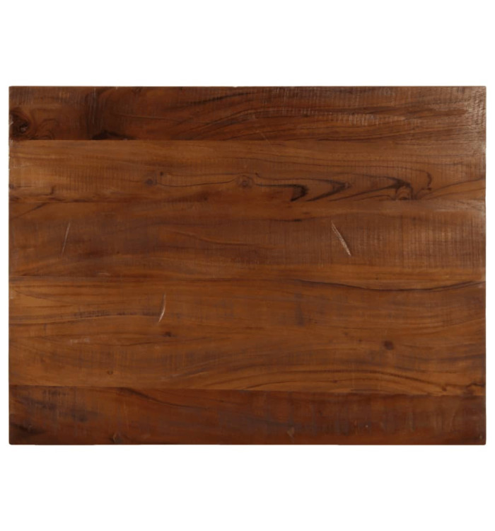 Dessus de table 80x70x2,5 cm rectangulaire bois massif récupéré | Mobilier & Déco