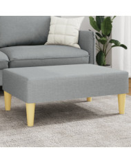 Repose-pied gris clair 77x55x31 cm tissu | Mobilier & Déco