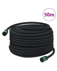Tuyau d'arrosage de jardin noir 0,6" 50 m caoutchouc | Mobilier & Déco