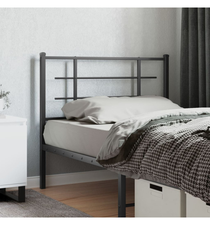 Tête de lit métal noir 107 cm | Mobilier & Déco