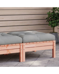 Repose-pied de jardin avec coussin bois massif douglas | Mobilier & Déco