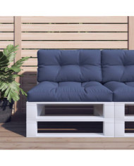 Coussin de palette bleu marine 80x40x12 cm tissu | Mobilier & Déco