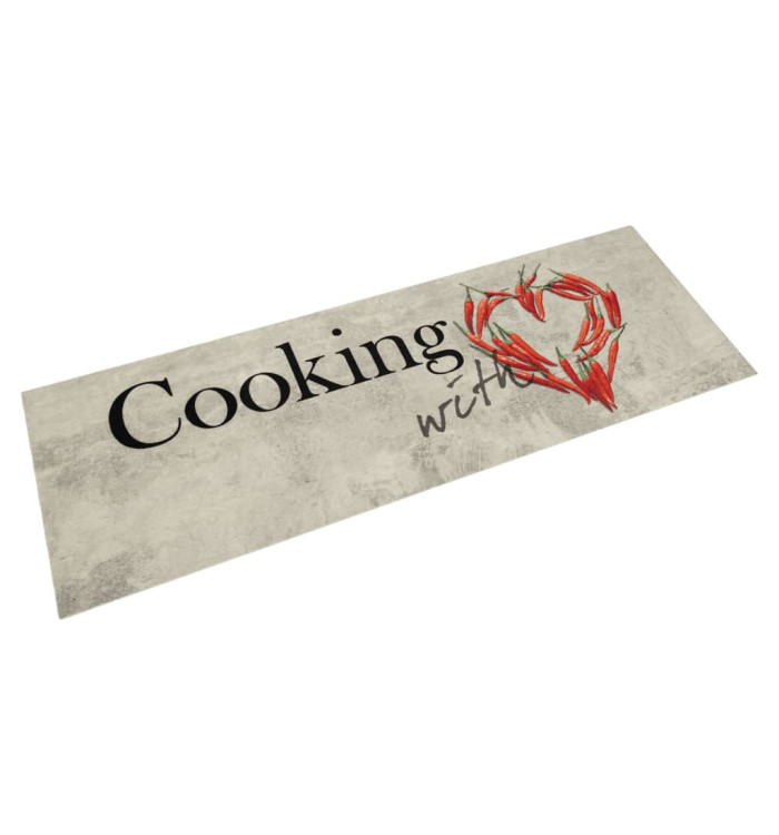 Tapis de cuisine lavable imprimé de piment Cooking 45x150 cm | Mobilier & Déco