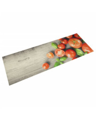 Tapis de cuisine lavable impression de tomates 60x180cm velours | Mobilier & Déco