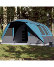 Tente familiale tunnel 7 personnes bleu imperméable | Mobilier & Déco