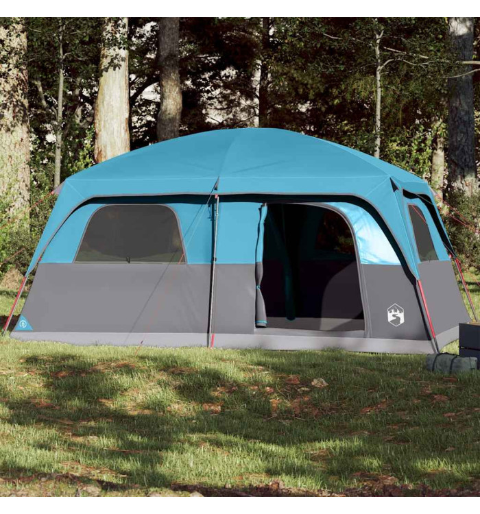 Tente de cabine familiale 10 personnes bleu imperméable | Mobilier & Déco