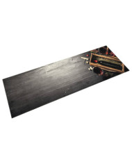 Tapis de cuisine lavable bouteille de vin 45x150 cm velours | Mobilier & Déco