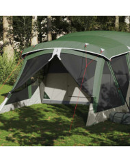 Tente de camping avec porche 4 personnes vert imperméable | Mobilier & Déco