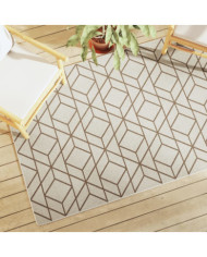 Tapis intérieur extérieur à poils courts 120x180cm antidérapant | Mobilier & Déco