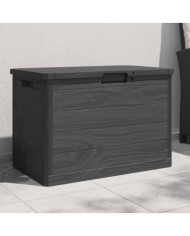 Boîte à coussins d'extérieur anthracite 77,5x44,5x53 cm PP | Mobilier & Déco