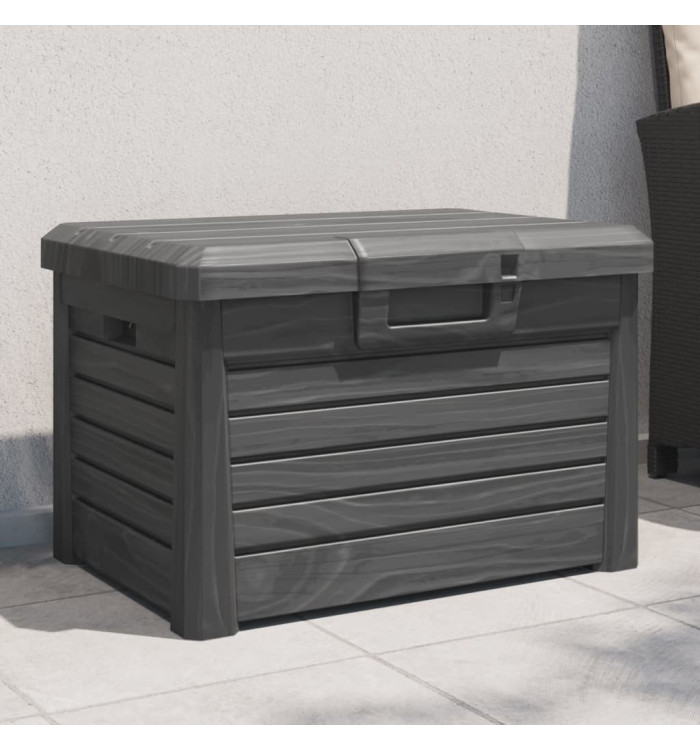 Boîte à coussins d'extérieur anthracite polypropylène | Mobilier & Déco