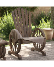 Chaises de jardin Adirondack lot de 4 bois de sapin massif | Mobilier & Déco